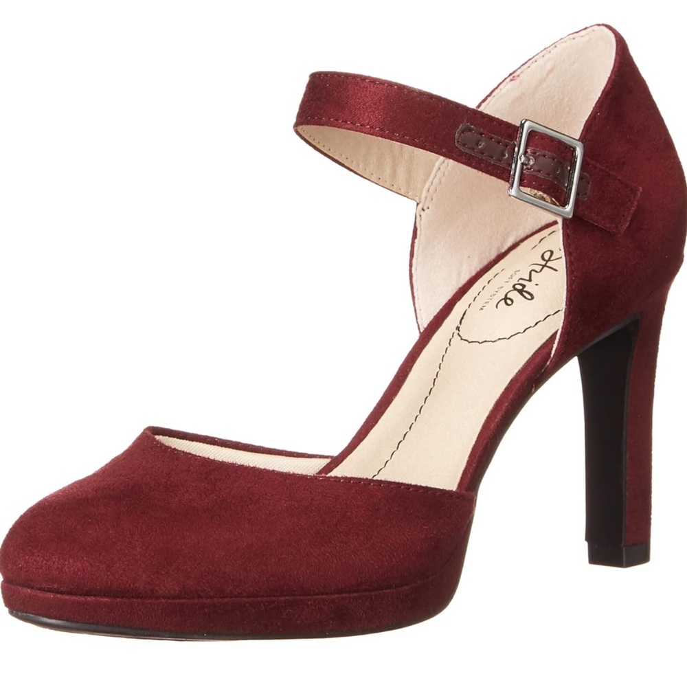NWOT - LifeStride Women's Jean Platform Pump, Pinot Noir (11)